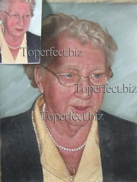imd019 grandma portrait Oil Paintings